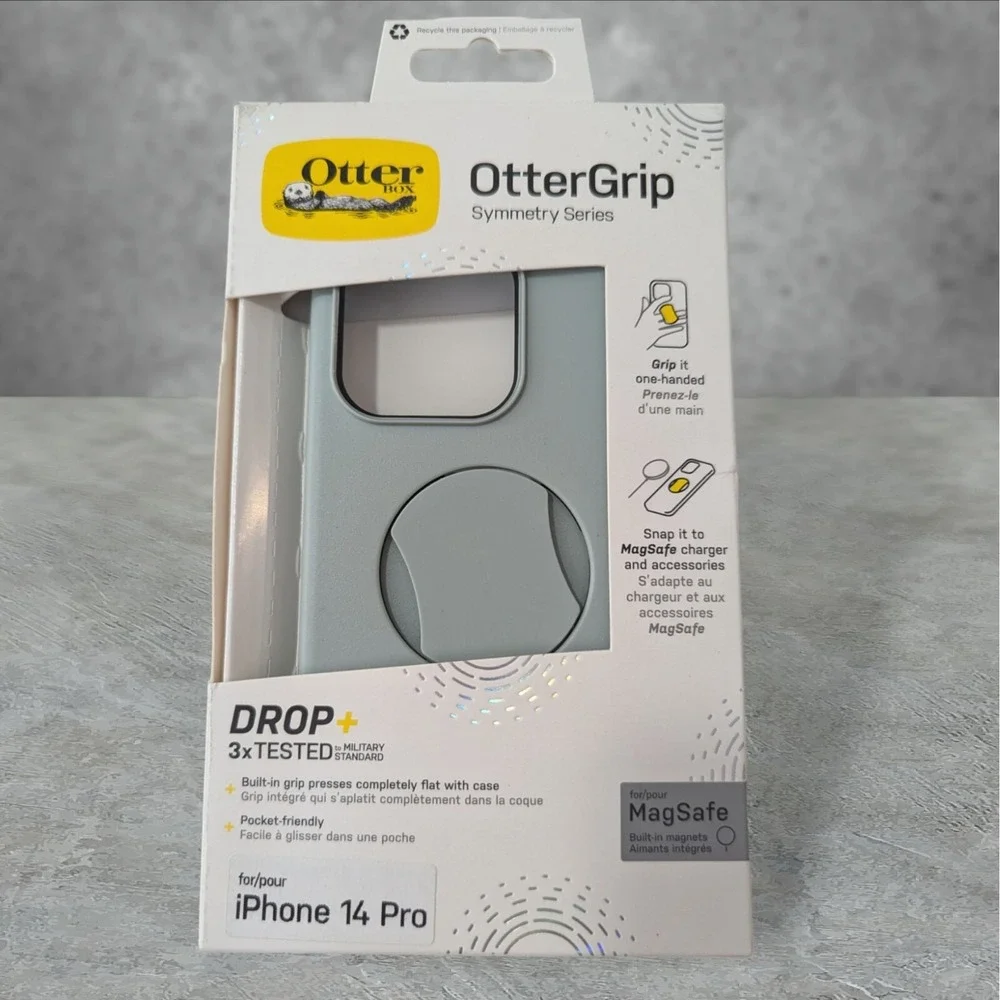 Q2. OtterBox OtterGrip SYMMETRY SERIES Case iPhone 14 Pro - Chill Out (Green)